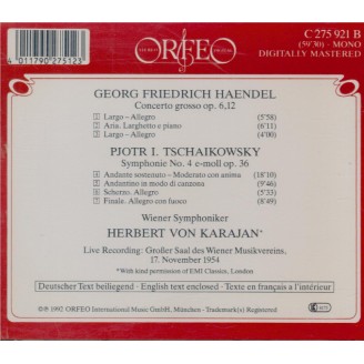 HAENDEL - Karajan - Concerto grosso en si mineur op.6 n°12 HWV.330 Live Wien 17 - 11 - 1954